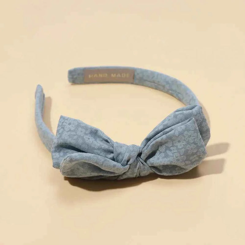 Baby Accessories For Newborn Toddler Kids Baby Girl Boy Hairband Cotton Hair Hoop Exquisite Printed Large Bow Hair Accessories