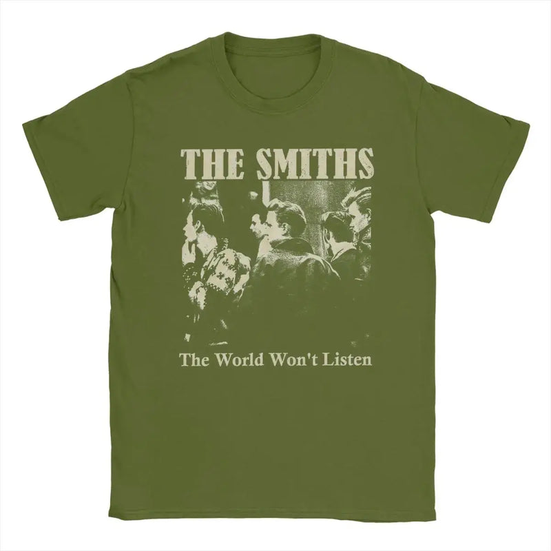 Men's T-Shirt The Smiths Crazy Cotton Tee Shirt Short Sleeve T Shirt Round Collar Clothes Plus Size Mein Shop