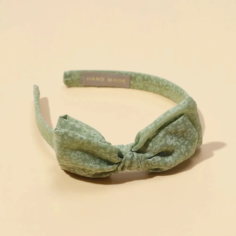 Baby Accessories For Newborn Toddler Kids Baby Girl Boy Hairband Cotton Hair Hoop Exquisite Printed Large Bow Hair Accessories - Mein Shop