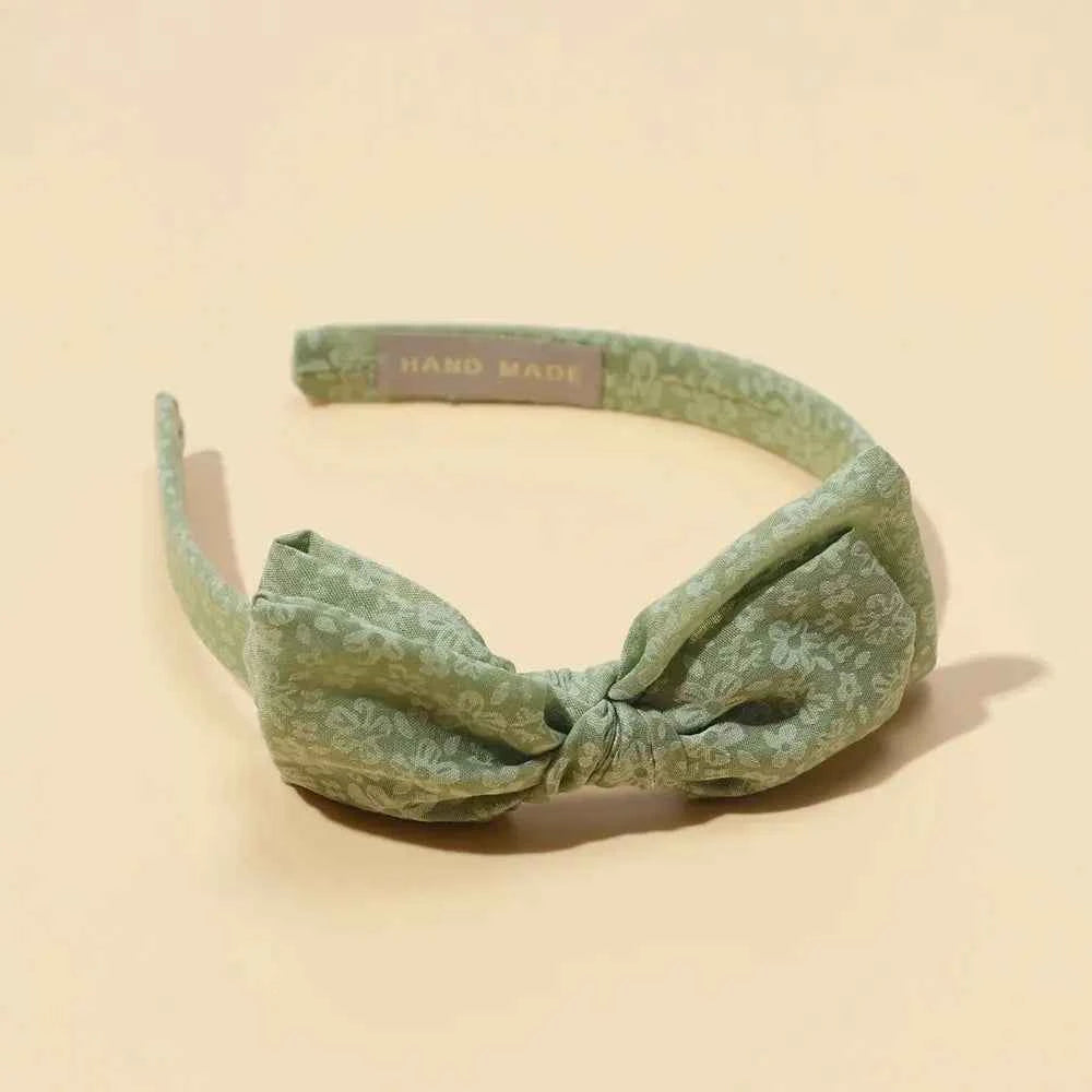 Baby Accessories For Newborn Toddler Kids Baby Girl Boy Hairband Cotton Hair Hoop Exquisite Printed Large Bow Hair Accessories
