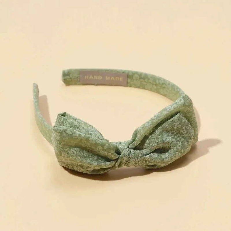 Baby Accessories For Newborn Toddler Kids Baby Girl Boy Hairband Cotton Hair Hoop Exquisite Printed Large Bow Hair Accessories