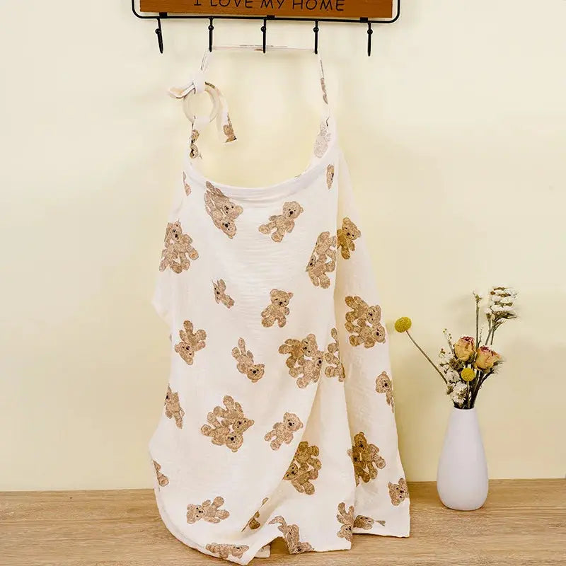 Breathable Baby Nursing Cover Maternity Breastfeeding Cover Cotton Muslin Baby Feeding Blanket Privacy Apron Stroller Blankets - Mein Shop