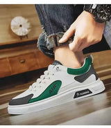Trend 2025 New Men's Shoes Leather Fashion Low-top Men's Casual Trendy Shoes Running Sports