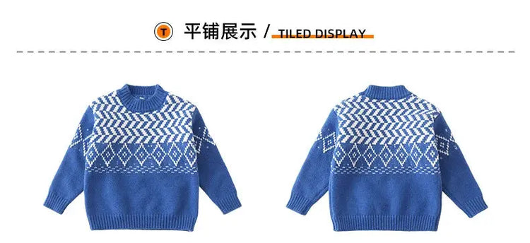 Knit Sweaters for The Whole Family Knitwear Winter Father Mother and Daughter Son Children Boy Girl Knitted Long Sleeve Pullover - Mein Shop