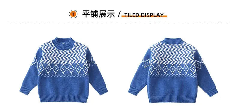 Knit Sweaters for The Whole Family Knitwear Winter Father Mother and Daughter Son Children Boy Girl Knitted Long Sleeve Pullover - Mein Shop