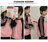 Parents and Children Warm Sweatshirts for The Whole Family Clothes Winter Father Mother and Son Daughter Thick Long Sleeve Tops - Mein Shop