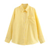Women's Striped Blouse Multicolored Shirt Office Female's Top 2024 Summer Solid Shirt Elegant Comfortable Loose Fitting Shirts - Mein Shop