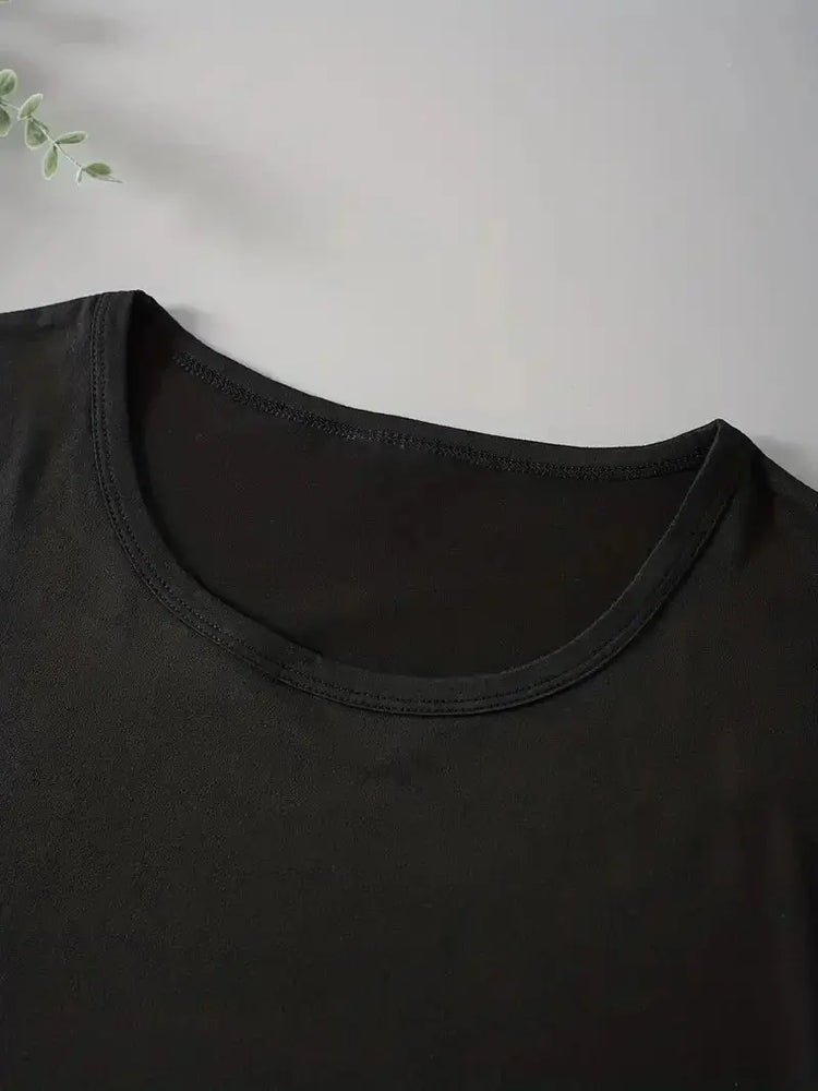 Women T Shirt Cartoon NEW YORK Letter Print Crew Neck Loose Top Tee Black T-shirt Female 90s Girls Graphic - Mein Shop