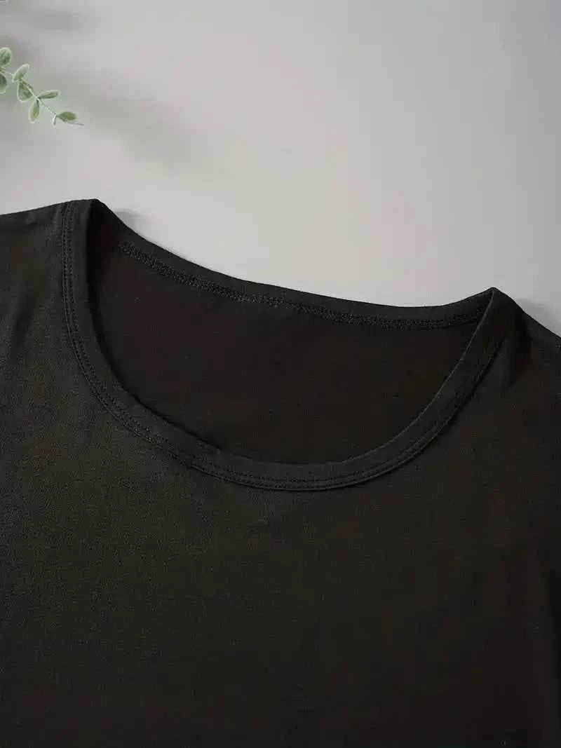 Women T Shirt Cartoon NEW YORK Letter Print Crew Neck Loose Top Tee Black T-shirt Female 90s Girls Graphic