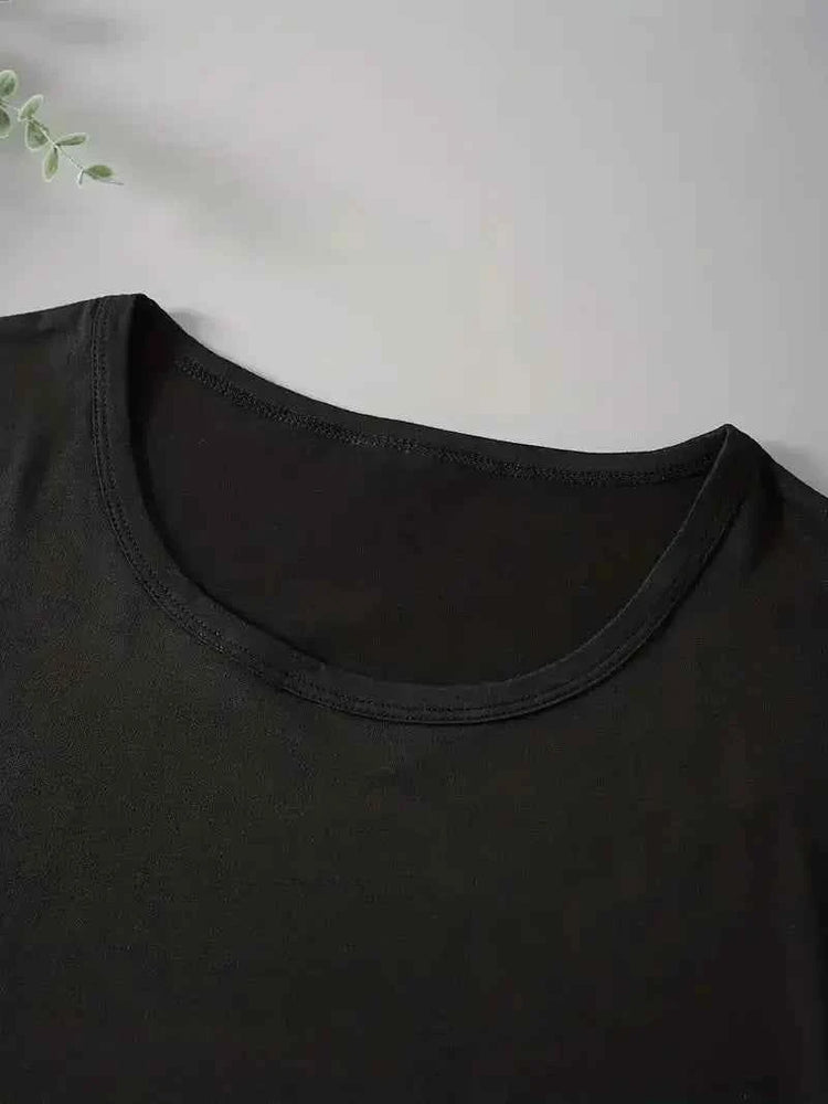 Women T Shirt Cartoon NEW YORK Letter Print Crew Neck Loose Top Tee Black T-shirt Female 90s Girls Graphic