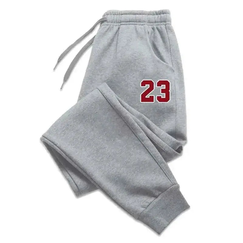 Herren Sportpants, bedruckte Sporthose, warme Laufhose, Herren Outdoorhose, gerade geschnittene Hose, neu für Herbst und Winter