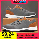Leather Men Shoes Sneaker Trend Sports Running Breathable Men‘s Sneakers Non-slip Footwear Shoe for Male Walking Autumn