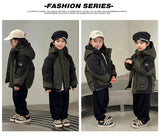 Family Matching Warm Clothes Winter Daughter Mother Thick Padded Coat Son Father Quilted Jacket Parents and Children Clothing - Mein Shop