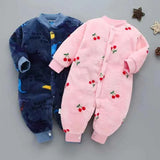Newborn Baby Spring Winter Clothes Infant Jacket for Girls Jumpsuit for Boys Soft Flannel Bebe Romper Baby Clothes 0-18 Month - Mein Shop