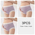 3er Set Hochtaillierte Umstandshosen - Atmungsaktive Bequeme Unterwäsche für Schwangere