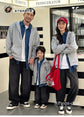 Winter Family Warm Jacket Parent-child Clothes Korea Fashion Father Mother and Daughter Son Baby Matching Thick Coat with Hooded - Mein Shop