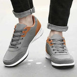 Leather Men Shoes Sneaker Trend Sports Running Breathable Men‘s Sneakers Non-slip Footwear Shoe for Male Walking Autumn