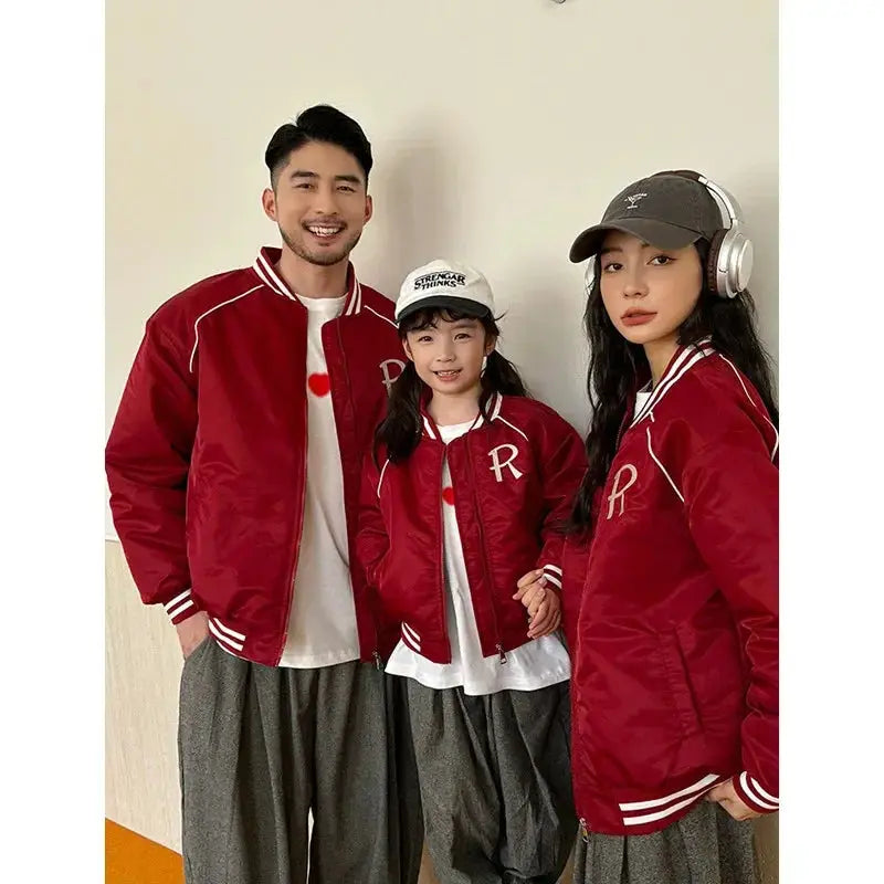 Winter Family Warm Coat Fashion Parent-child Matching Clothes Mom Dad Baby Clothing Korean Father Mother Son Daughter Thick Coat - Mein Shop