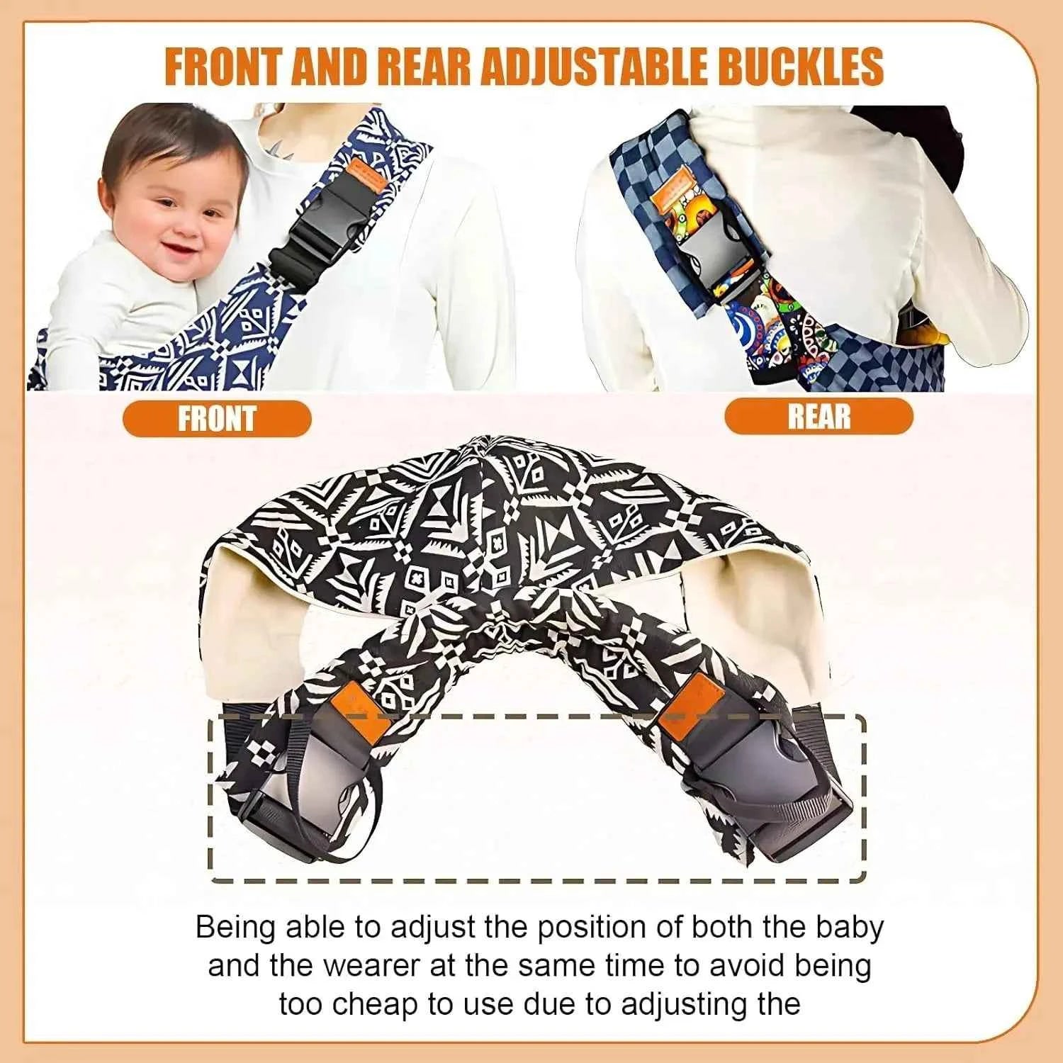 Portable Baby Carrier Wrap Toddler Accessories Multifunctional Strap Infant Bag Adjustable Shoulder Baby Carriers Sling for Kids