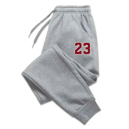 Herren Sportpants, bedruckte Sporthose, warme Laufhose, Herren Outdoorhose, gerade geschnittene Hose, neu für Herbst und Winter