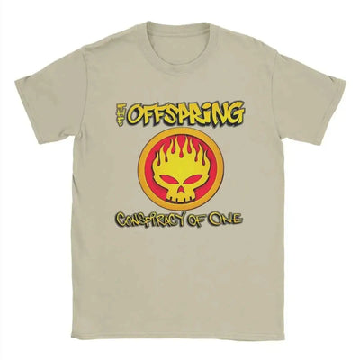 Men's T-Shirts The Offspring Novelty Pure Cotton Tee Shirt Short Sleeve T Shirts Crewneck Clothing Printing