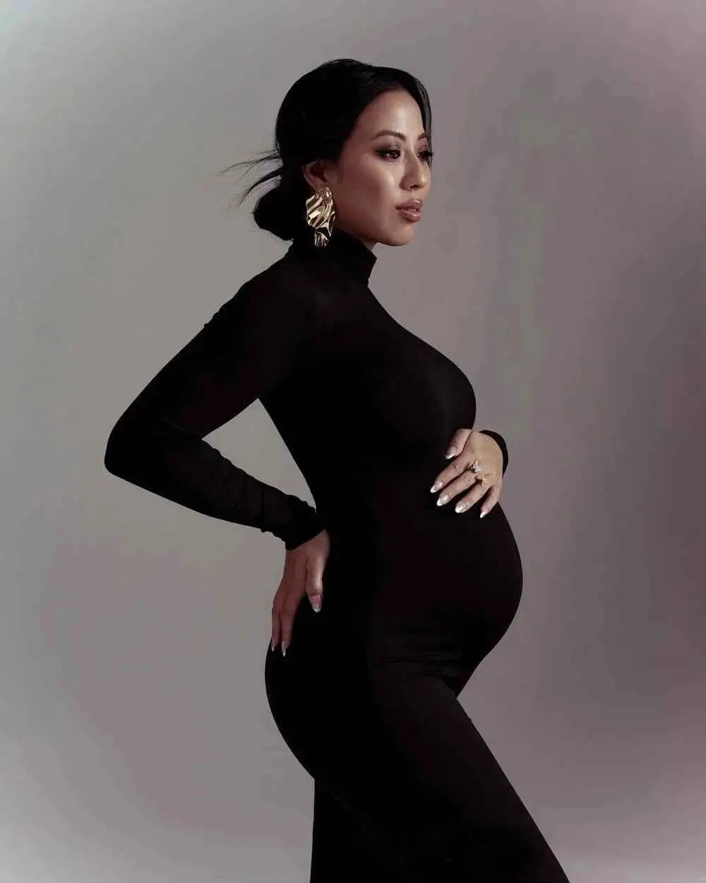 Maternity Dresses Pregnancy Women Maxi Long Dresses Clothes for Pregnant Babyshower Props
