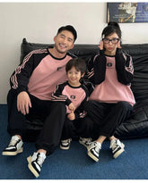 Parents and Children Warm Sweatshirts for The Whole Family Clothes Winter Father Mother and Son Daughter Thick Long Sleeve Tops - Mein Shop