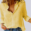 Women's oversized blouse - plain, long sleeves, button placket, plus size, spring shirt, cardigan, loose fit - Mein Shop