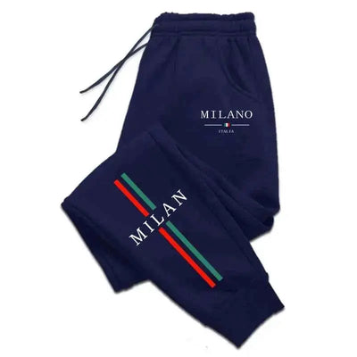 Herren Sweatpants Jogginghose mit Stadt Print – Modische und vielseitige Gym- und Jogginghose für sportliche Casual Looks