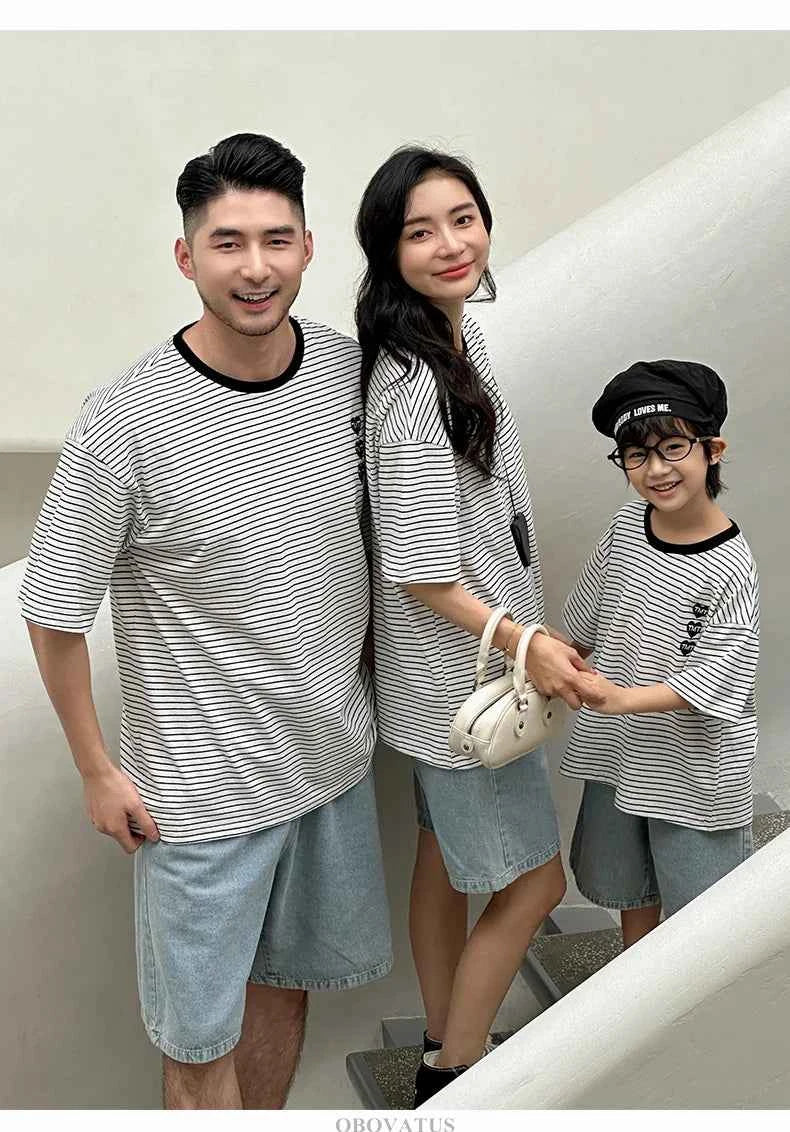 Family Vacation 2025 Summer Tshirt Shorts Clothing Set Family Matching Outfit Holiday Party Clothes Wear Couple Child Costume