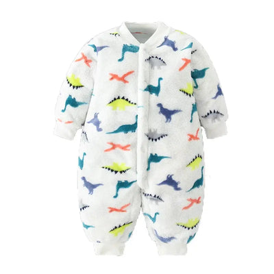 Newborn Baby Spring Winter Clothes Infant Jacket for Girls Jumpsuit for Boys Soft Flannel Bebe Romper Baby Clothes 0-18 Month - Mein Shop