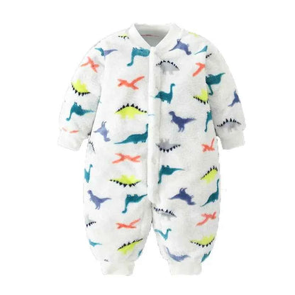 Newborn Baby Spring Winter Clothes Infant Jacket for Girls Jumpsuit for Boys Soft Flannel Bebe Romper Baby Clothes 0-18 Month