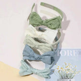 Baby Accessories For Newborn Toddler Kids Baby Girl Boy Hairband Cotton Hair Hoop Exquisite Printed Large Bow Hair Accessories