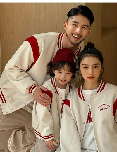 Winter Jacket for The Whole Family Warm Thick Coat Fashion Korean Father Mother and Daughter Son Children Long Sleeve Outerwear - Mein Shop