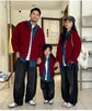 Winter Family Warm Jacket Parent-child Clothes Korea Fashion Father Mother and Daughter Son Baby Matching Thick Coat with Hooded - Mein Shop