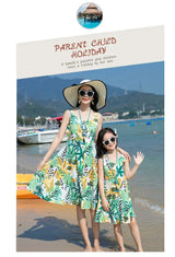 Family Fashion Beach Father and Son Outfits Vacation Look Mother Daughter Baby Girl Dress Holiday Parents and Children Clothes Mein Shop