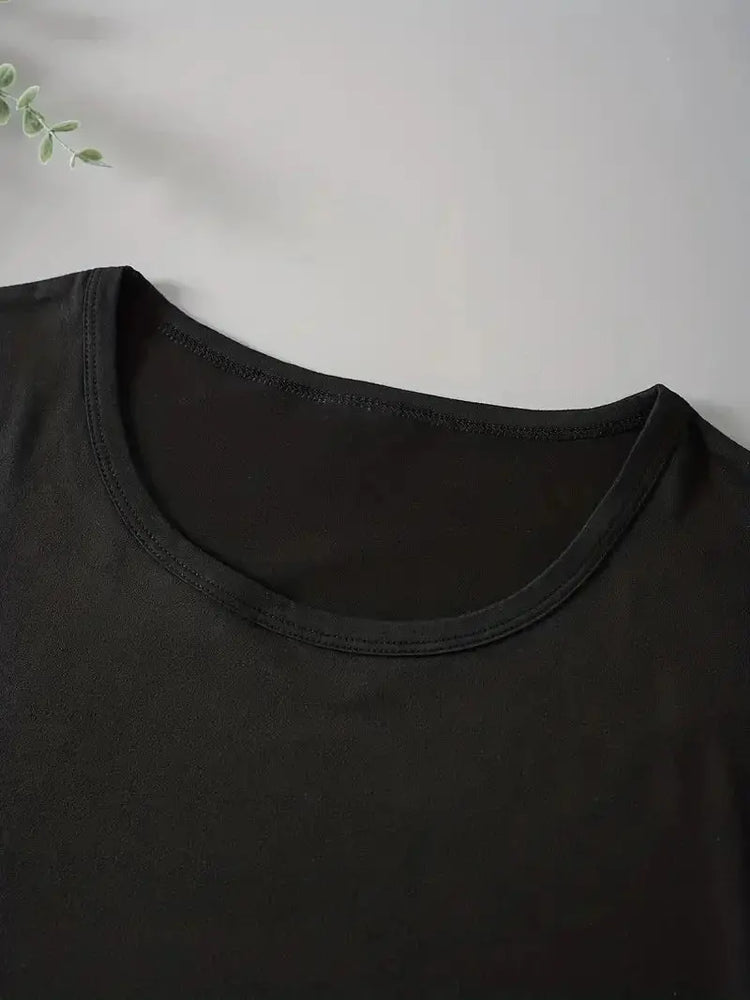 Women T Shirt Cartoon NEW YORK Letter Print Crew Neck Loose Top Tee Black T-shirt Female 90s Girls Graphic - Mein Shop