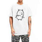Men Women's T Shirt Joke Bear T Shirts Harajuku Summer Tees Classic Print 100% Cotton Tops Birthday Gift