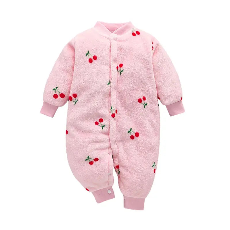 Newborn Baby Spring Winter Clothes Infant Jacket for Girls Jumpsuit for Boys Soft Flannel Bebe Romper Baby Clothes 0-18 Month - Mein Shop