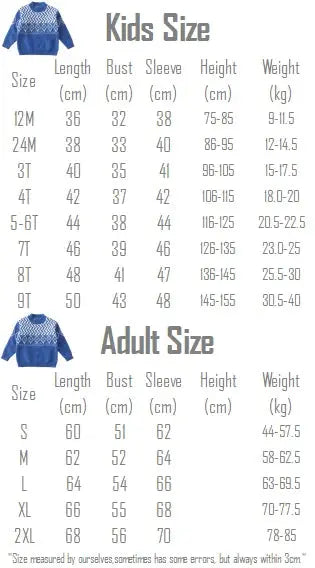 Knit Sweaters for The Whole Family Knitwear Winter Father Mother and Daughter Son Children Boy Girl Knitted Long Sleeve Pullover - Mein Shop