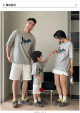 Family Clothing Set Tshirt Shorts Skirt Suit Set Family Look Fashion Mother Father Baby Boy Girl Clothes Family Matching Outfits - Mein Shop