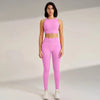 Yoga Clothing Set Women's High Waisted Leggings and Top Two Piece Seamless Fitness Exercise Clothing Fitness Workout Underwear - Mein Shop