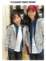 Winter Family Warm Jacket Parent-child Clothes Korea Fashion Father Mother and Daughter Son Baby Matching Thick Coat with Hooded - Mein Shop