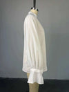 Fashion White Shirts Women Long Sleeve Oversize Blouse 2025 New Spring Summer Basic Tops Cotton Chic Shirt for Women - Mein Shop