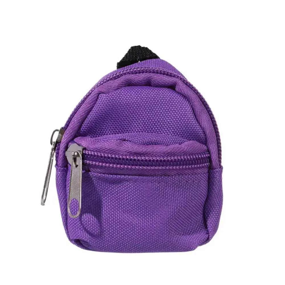Gifts Dolls Accessories 1/6 BJD Rucksack With Zipper Kids Gifts BJD Doll Schoolbag Doll Backpack Doll Bag Miniature Doll Bag