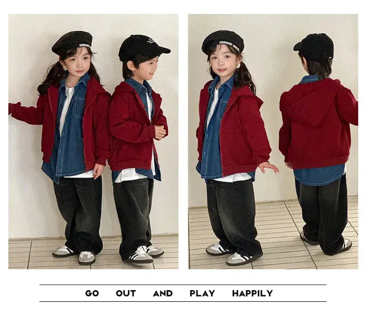 Winter Family Warm Jacket Parent-child Clothes Korea Fashion Father Mother and Daughter Son Baby Matching Thick Coat with Hooded - Mein Shop