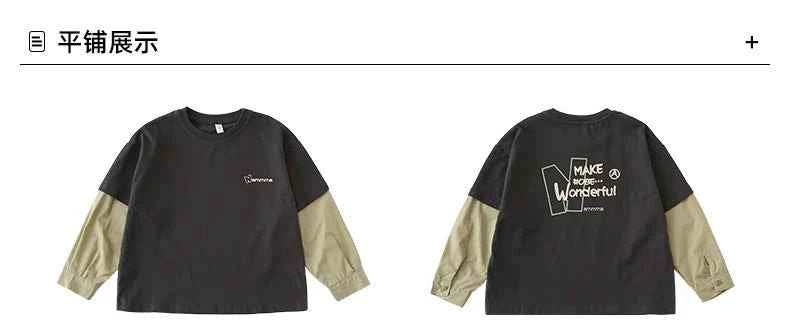 Fashion Family Long Sleeve T-shirt Parent-child Tee Korean Father Mother and Son Daughter Same Clothes Dad Mom and Baby Clothing