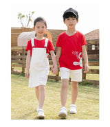 Family Vacation Clothing Resorts Look Parent Child Clothes Mom and Daughter Suspender Dress Two Piece Sets Dad Son Same Outfits