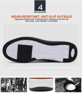 Leather Men Shoes Sneaker Trend Sports Running Breathable Men‘s Sneakers Non-slip Footwear Shoe for Male Walking Autumn