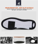 Leather Men Shoes Sneaker Trend Sports Running Breathable Men‘s Sneakers Non-slip Footwear Shoe for Male Walking Autumn